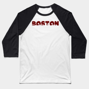 Boston Cityscape Baseball T-Shirt